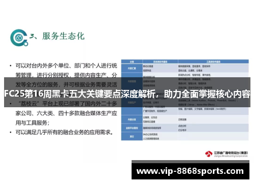 FC25第16周黑卡五大关键要点深度解析，助力全面掌握核心内容