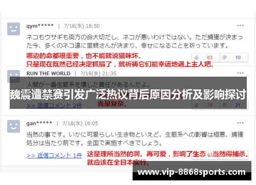 魏震遭禁赛引发广泛热议背后原因分析及影响探讨