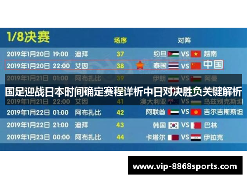 国足迎战日本时间确定赛程详析中日对决胜负关键解析
